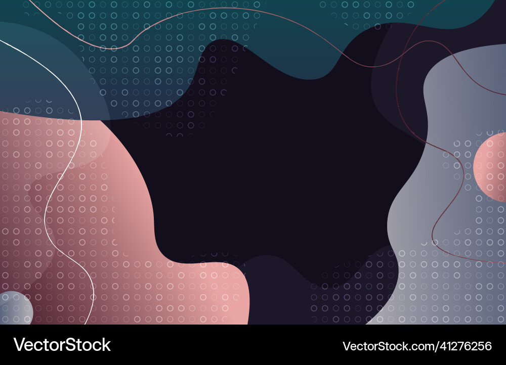 Abstract doodle template design of overlapping vector image