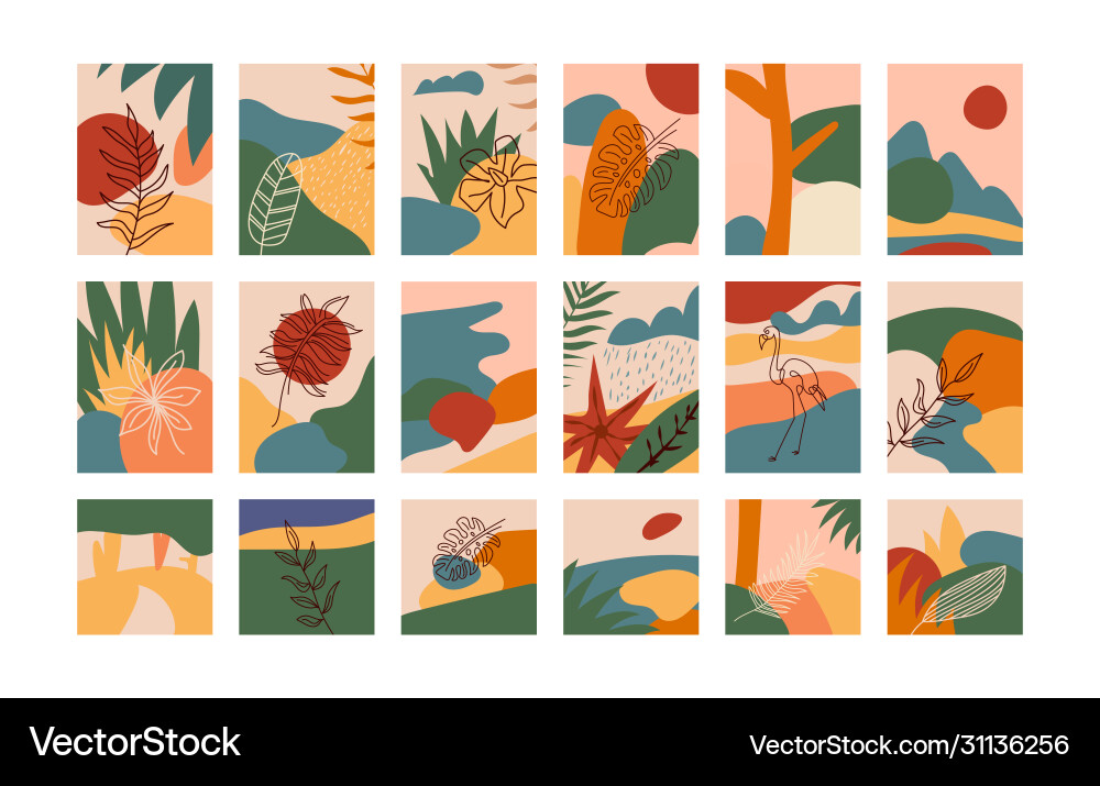 Colorful Abstract Patterns vector image