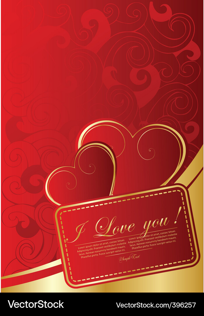 Abstract background with hearts Vector Image