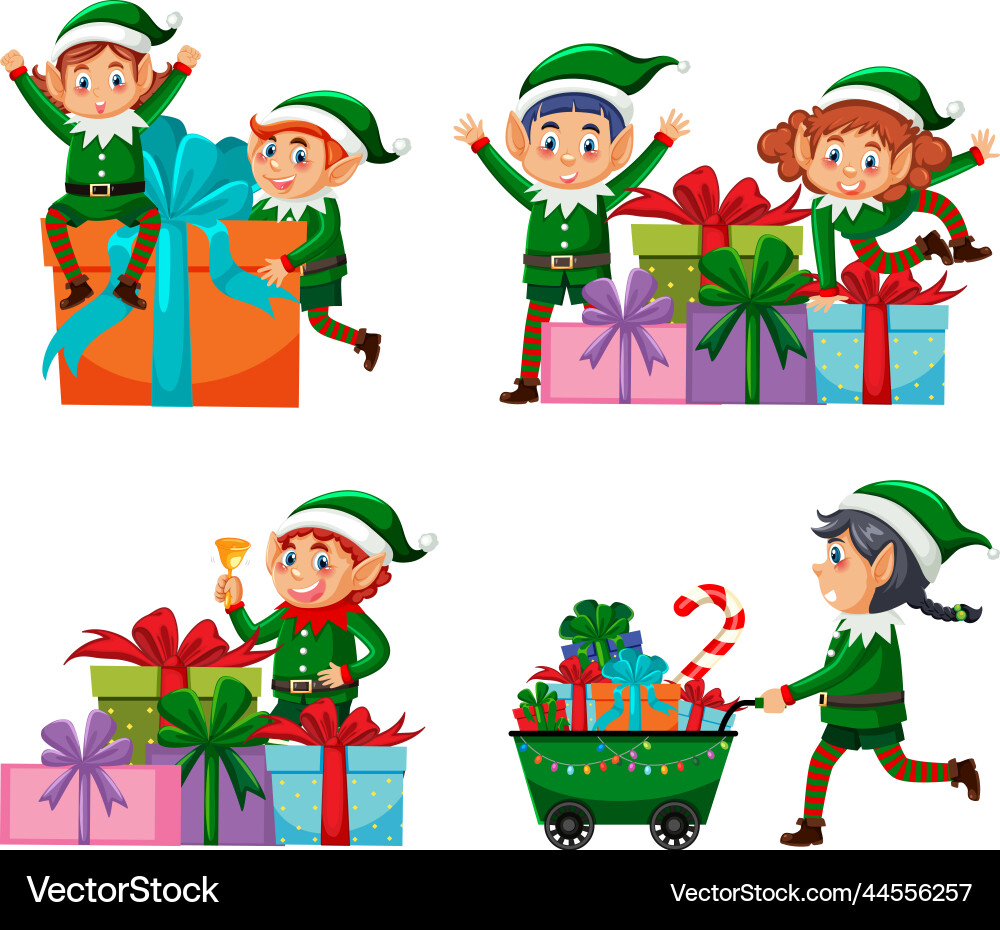 Christmas objects and elements set Christmas objects and elements set vector image