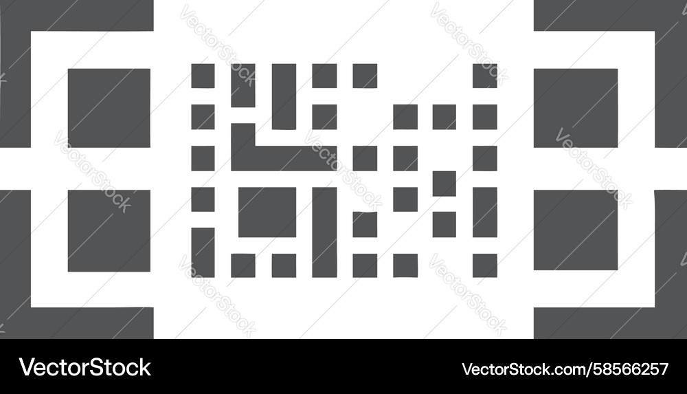 Dynamic QR Code Scan Vector Image