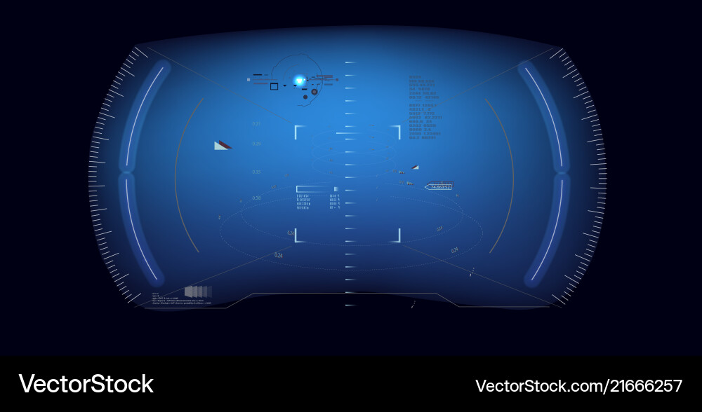 Futuristic hud interface screen design Vector Image