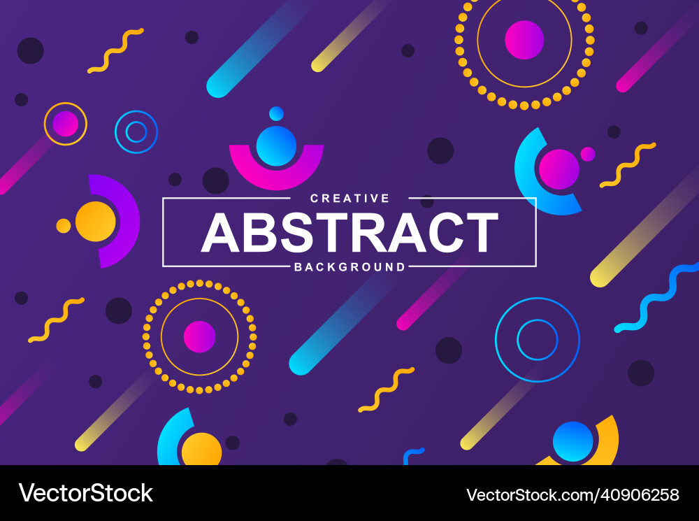 Abstract design with dynamic shapes in memphis Abstract design with dynamic shapes in memphis vector image
