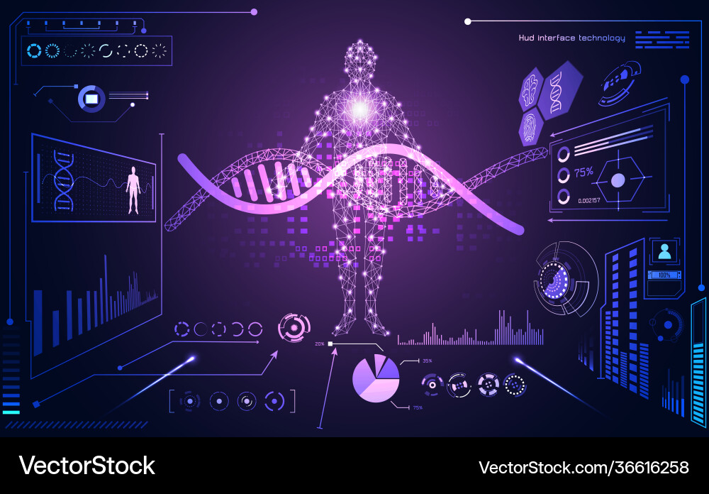 Abstract technology ui futuristic concept hud Abstract technology ui futuristic concept hud vector image