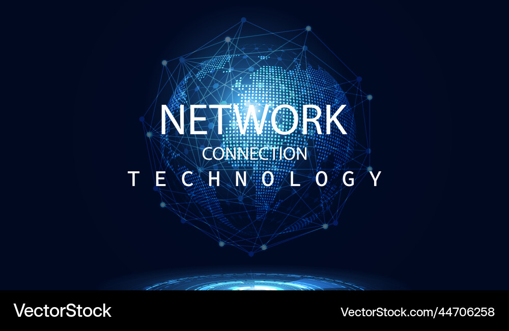 Global Network Connection vector image
