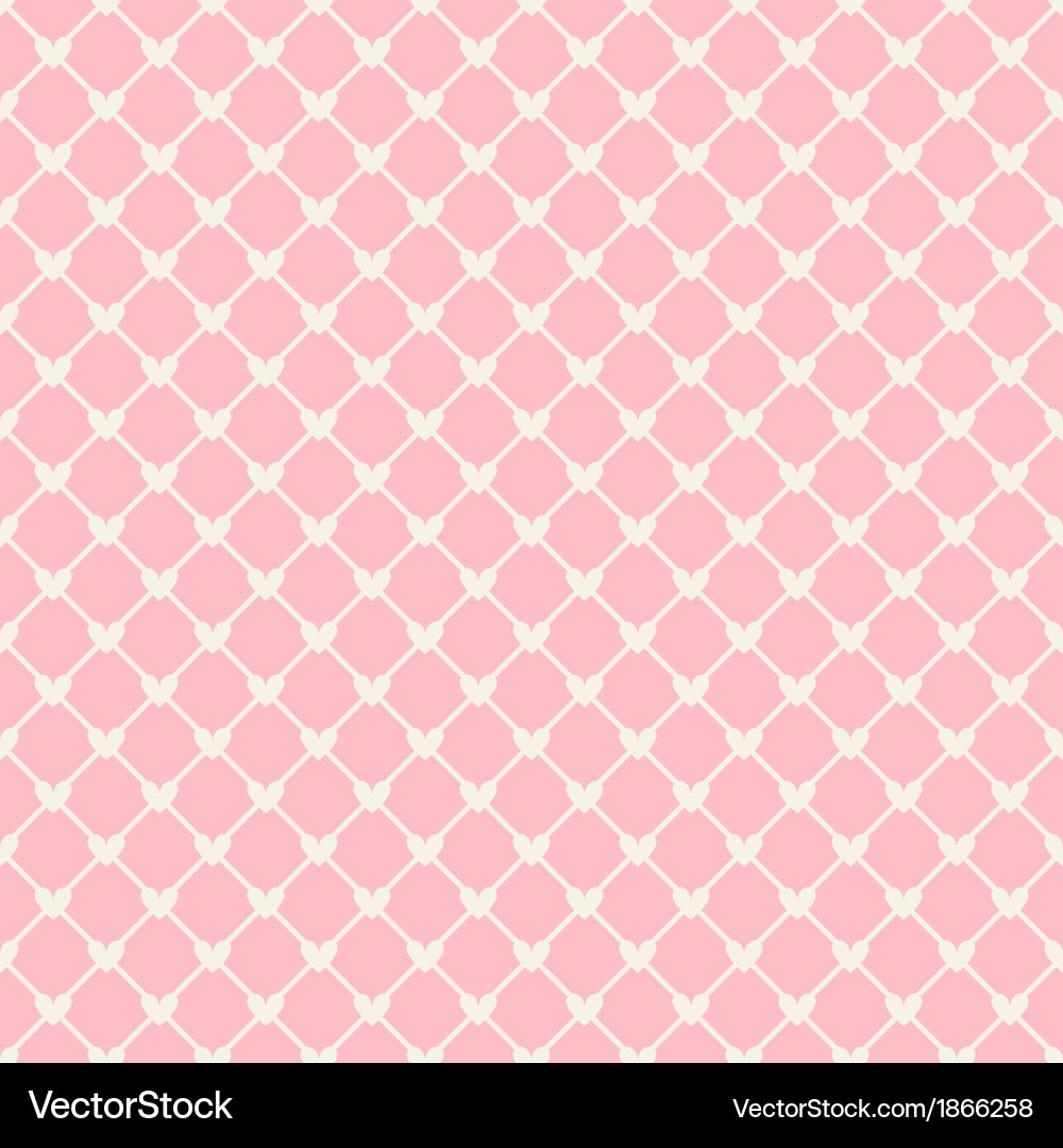 Heart shape seamless pattern tiling Royalty Free Vector