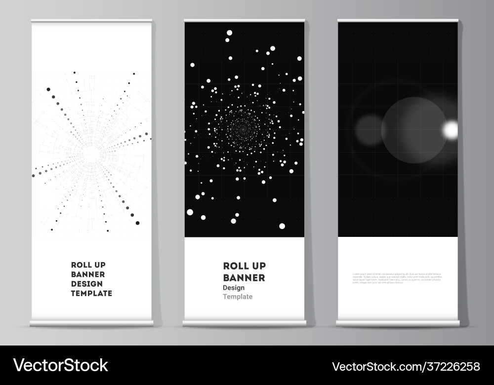 Layout roll up design templates Layout roll up design templates vector image