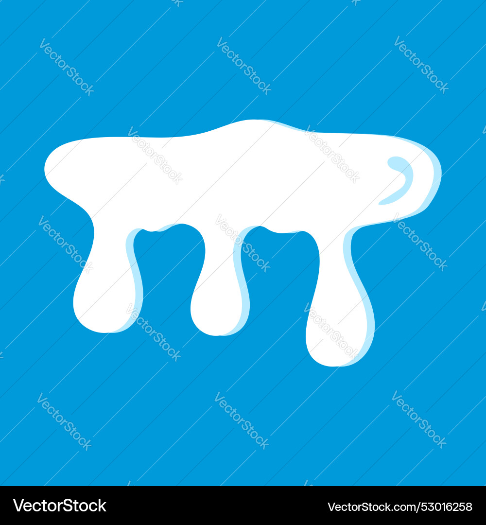 Snow element design collection set Vector Image