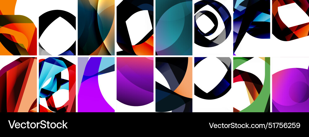 Collection of abstract background with waves Collection of abstract background with waves vector image