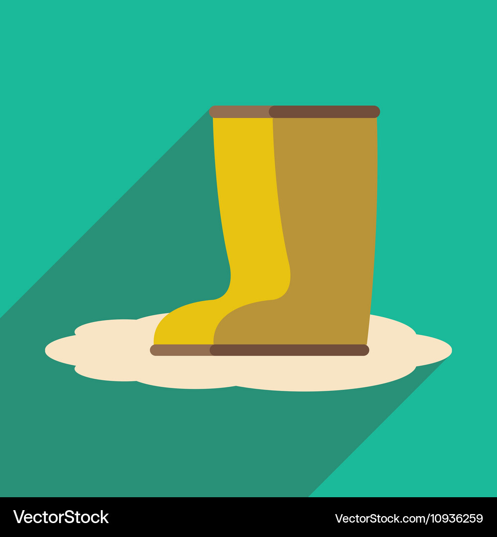 Flat with shadow icon and mobile application Vector Image