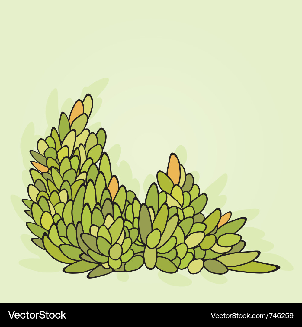 Vibrant Leaf Pattern vector image