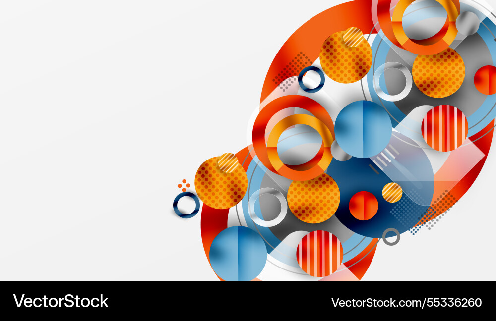 Abstract geometric background with overlapping Vector Image