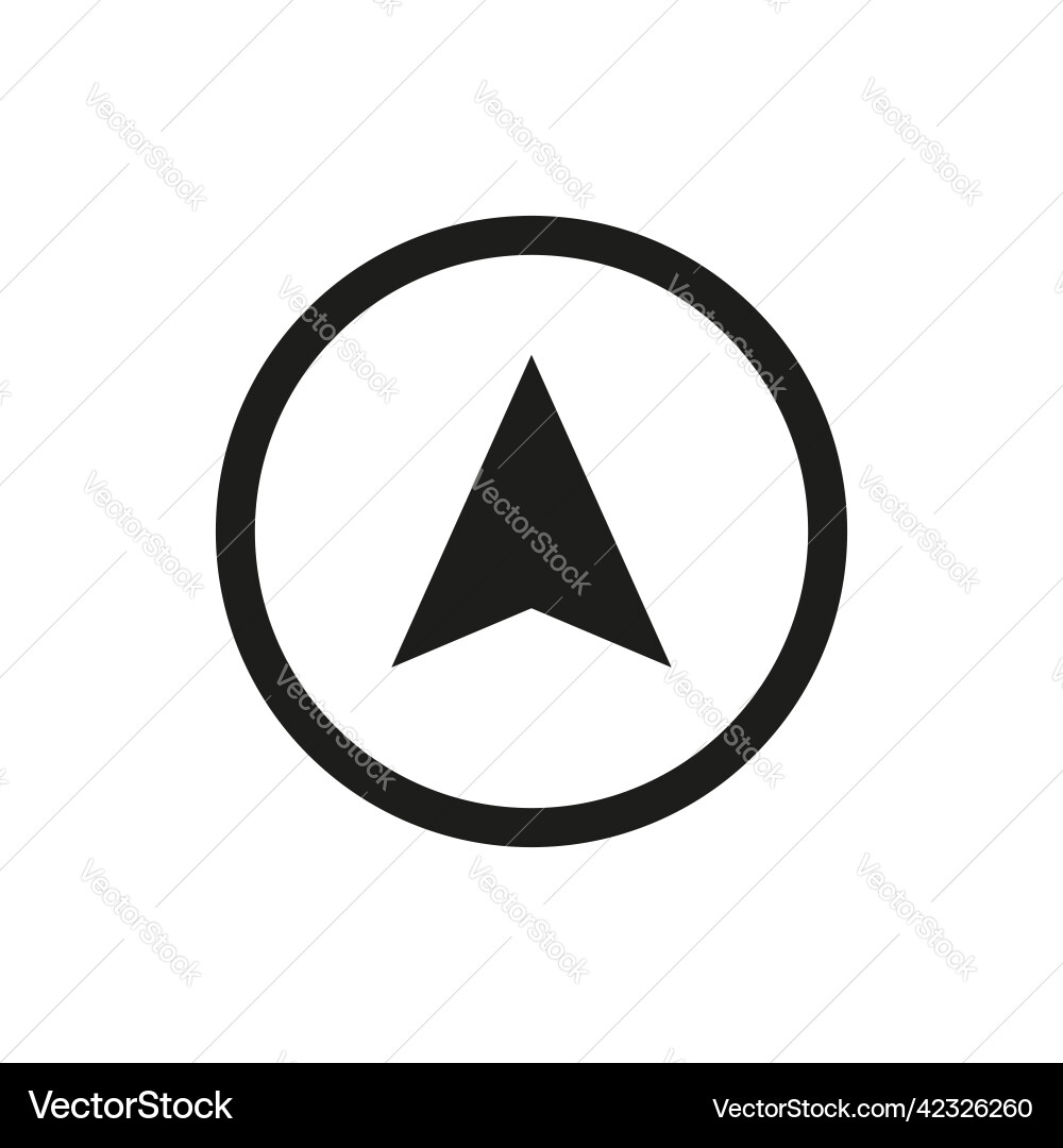 Arrow map direction compass icon isolated Vector Image