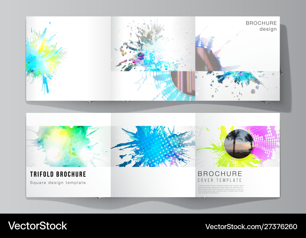 Minimal editable layout square Minimal editable layout square vector image