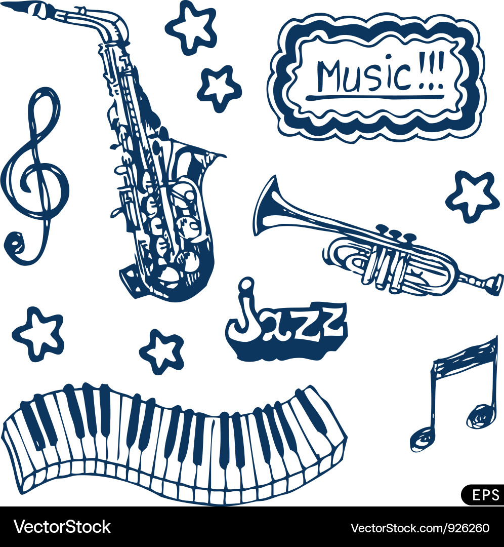 Musical Instruments Set Vector Image