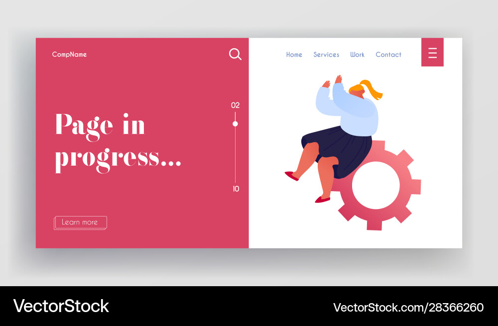 Technical support working process development Technical support working process development vector image