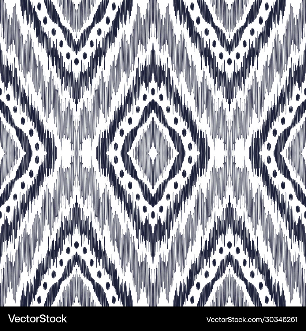 Tribal Ikat Pattern Vector Image