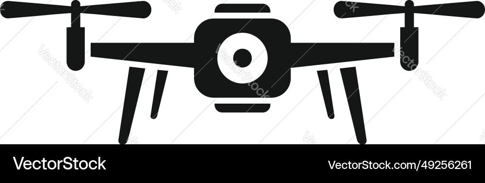 View drone control icon simple ai camera View drone control icon simple ai camera vector image