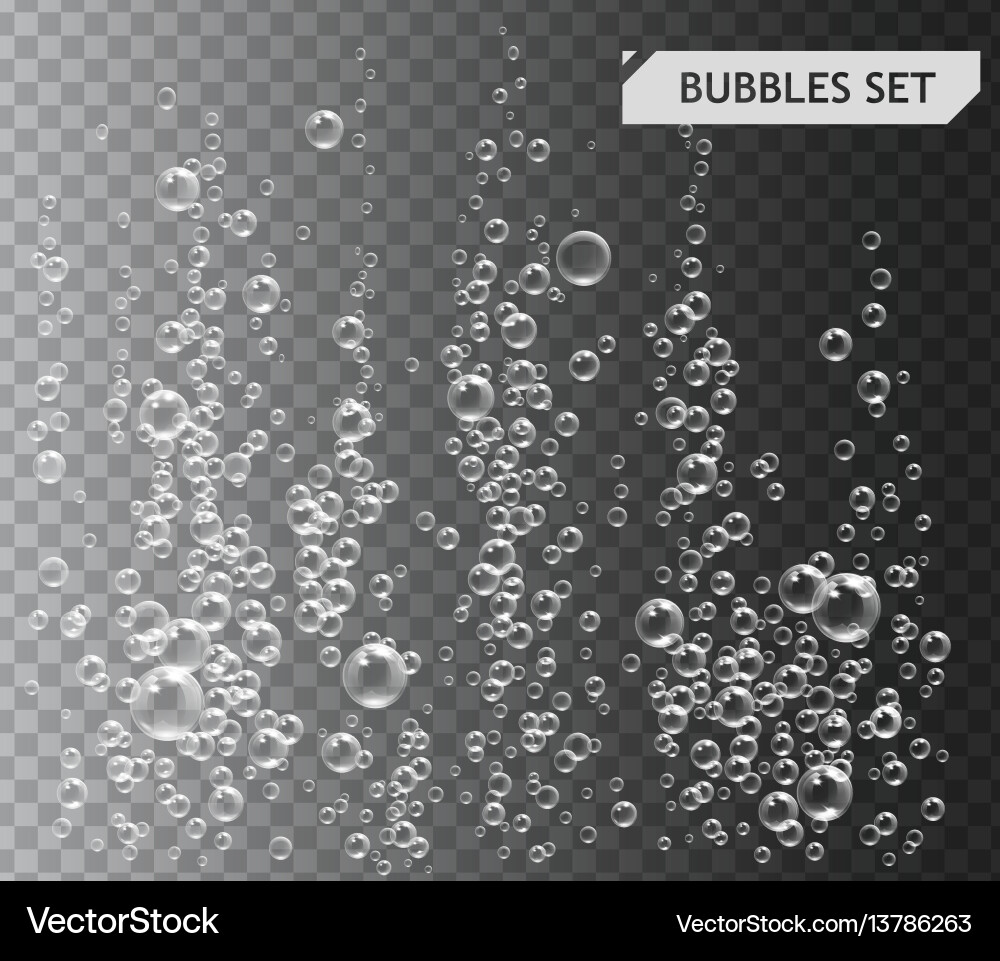 Bubbles under water Royalty Free Vector Image - VectorStock