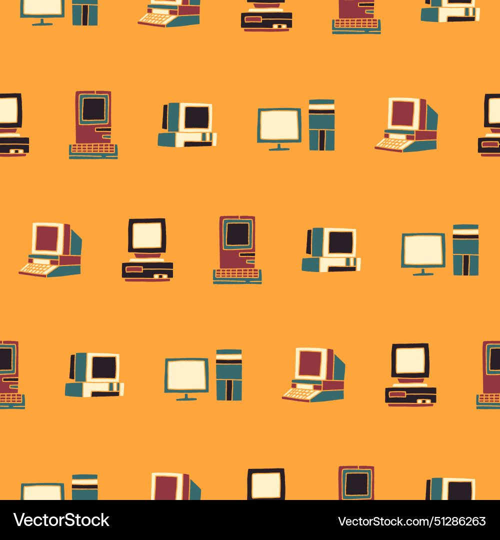 Collection of computer seamless pattern for print Collection of computer seamless pattern for print Vector Image