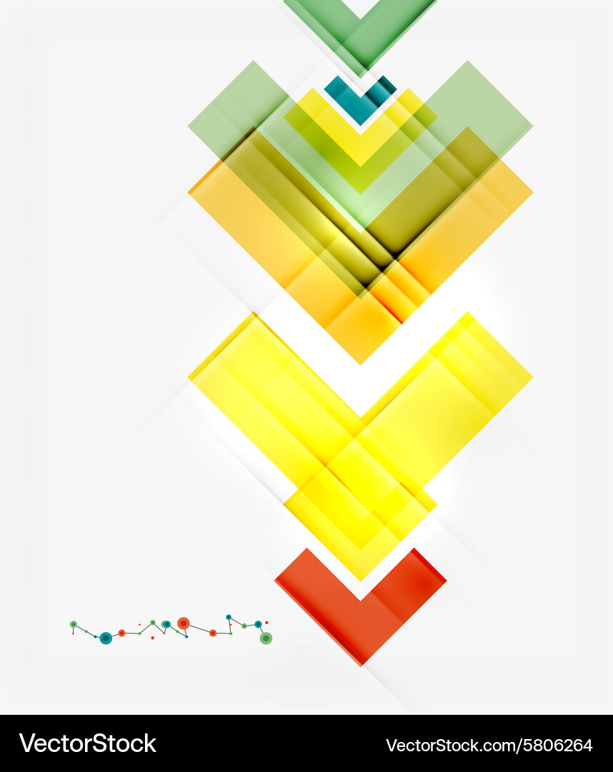 Clean colorful unusual geometric pattern design Vector Image