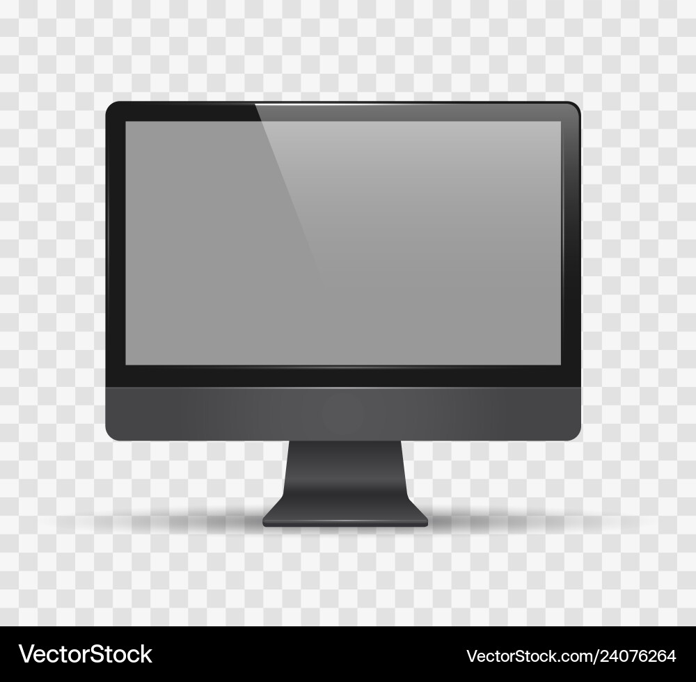 Modern Computer Monitor Vector Image