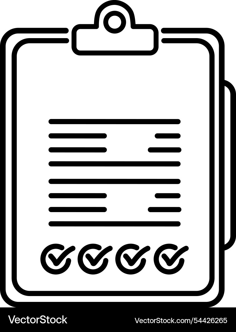 Audit document icon for verification control Vector Image