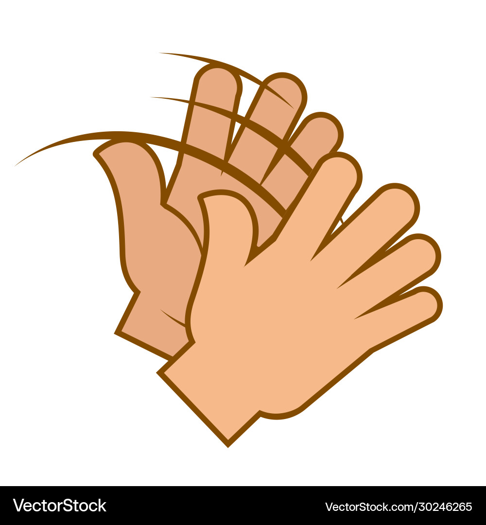 Clapping Hands Applause Gesture vector image