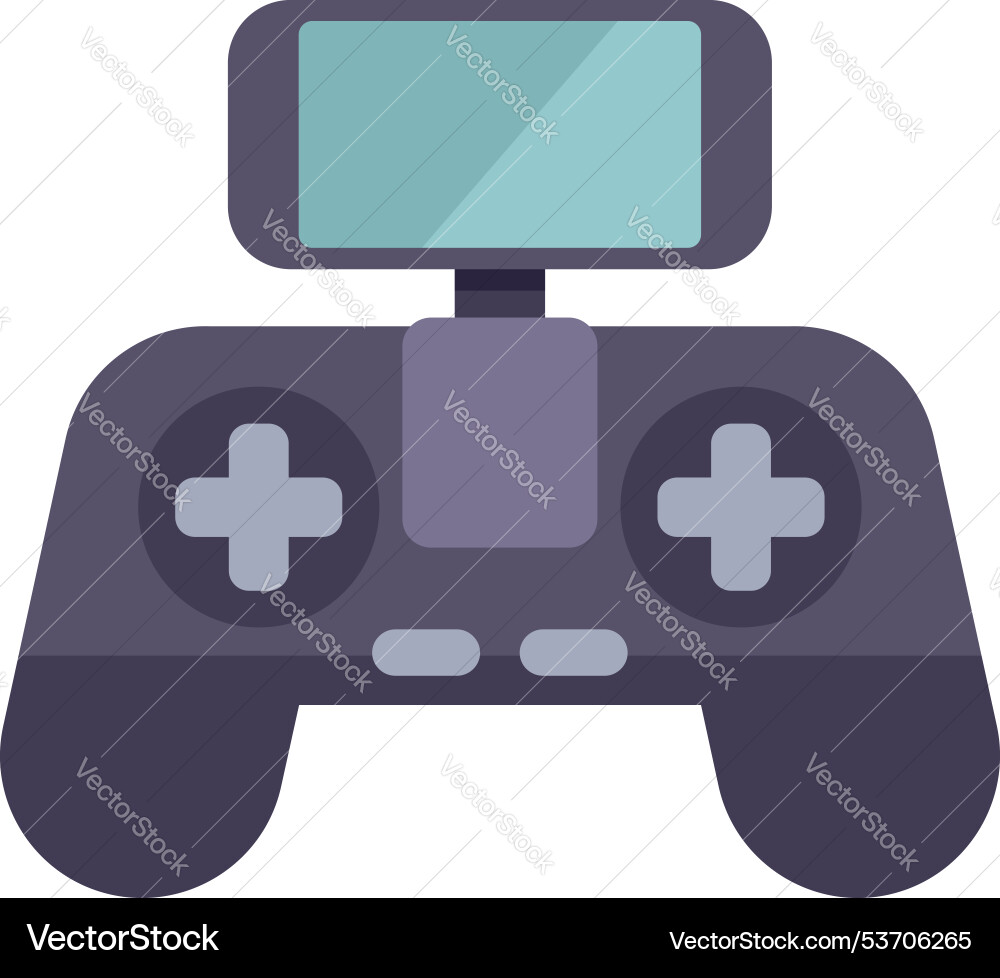 Drone remote control with smartphone or phone Drone remote control with smartphone or phone Vector Image