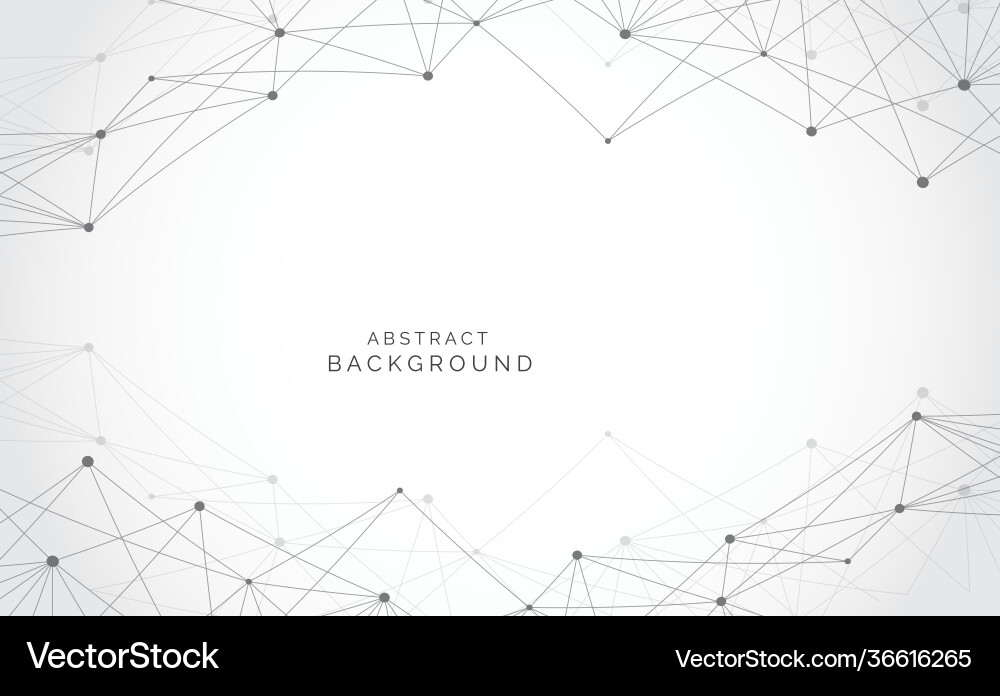 Modern abstract network science connection Modern abstract network science connection vector image