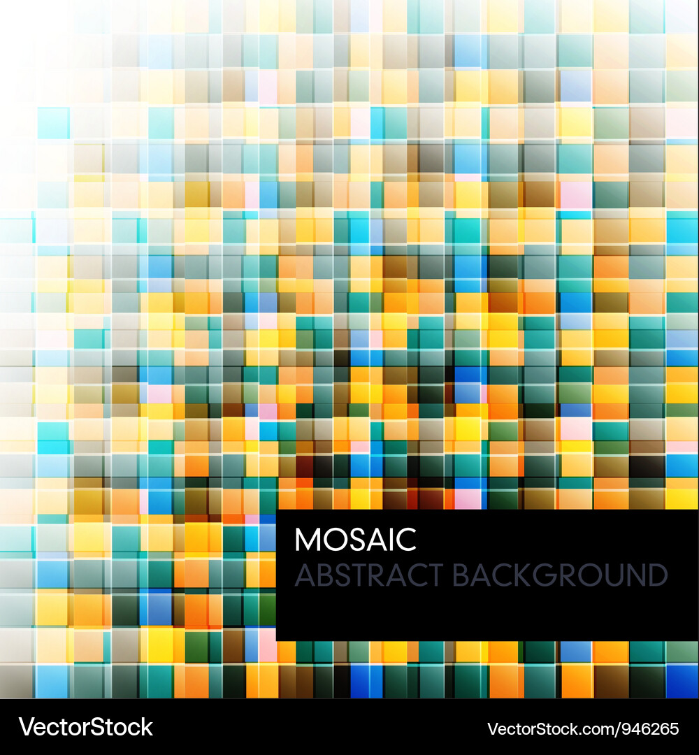 Mosaic abstract color background Vector Image