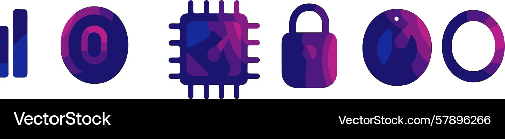 Abstract representation of technology and security Abstract representation of technology and security vector image