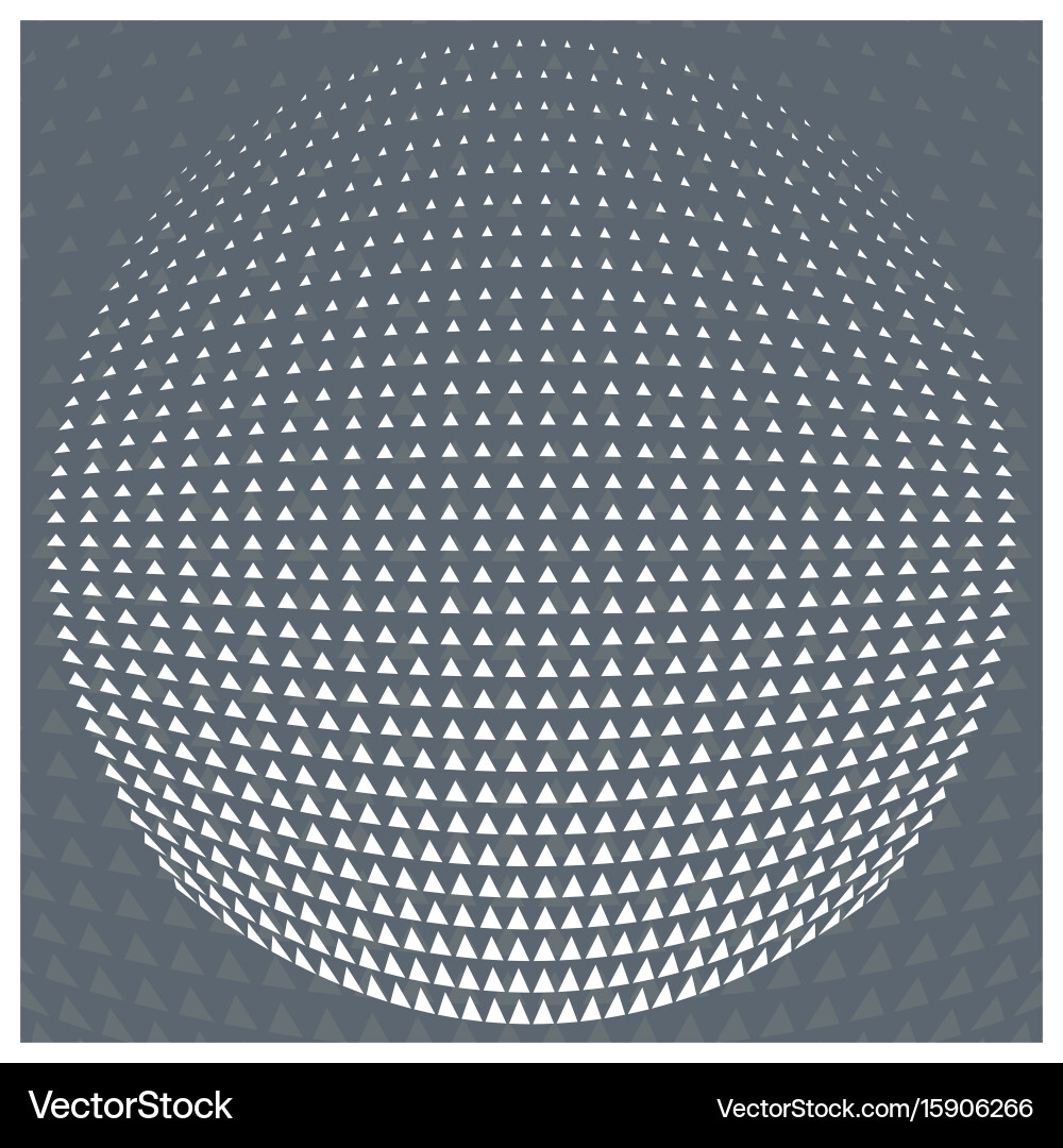 Halftone Triangle Pattern vector image