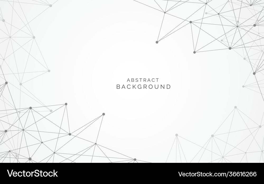 Modern abstract network science connection Modern abstract network science connection vector image
