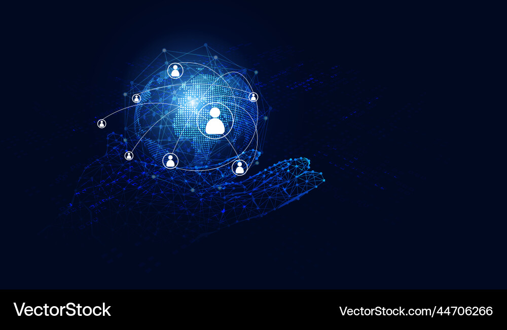 Modern Tech Connection vector image