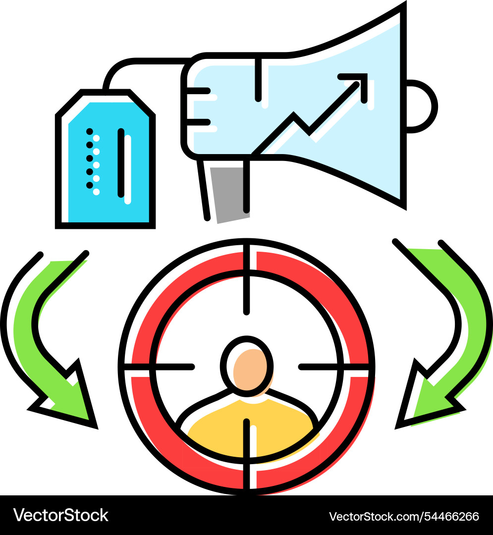 Reference groups consumer behavior color icon Reference groups consumer behavior color icon vector image