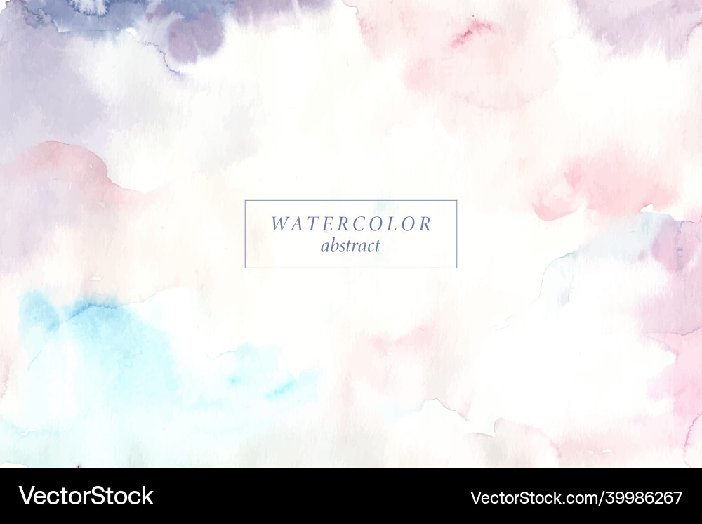 Abstract colorful watercolor background pale Abstract colorful watercolor background pale vector image