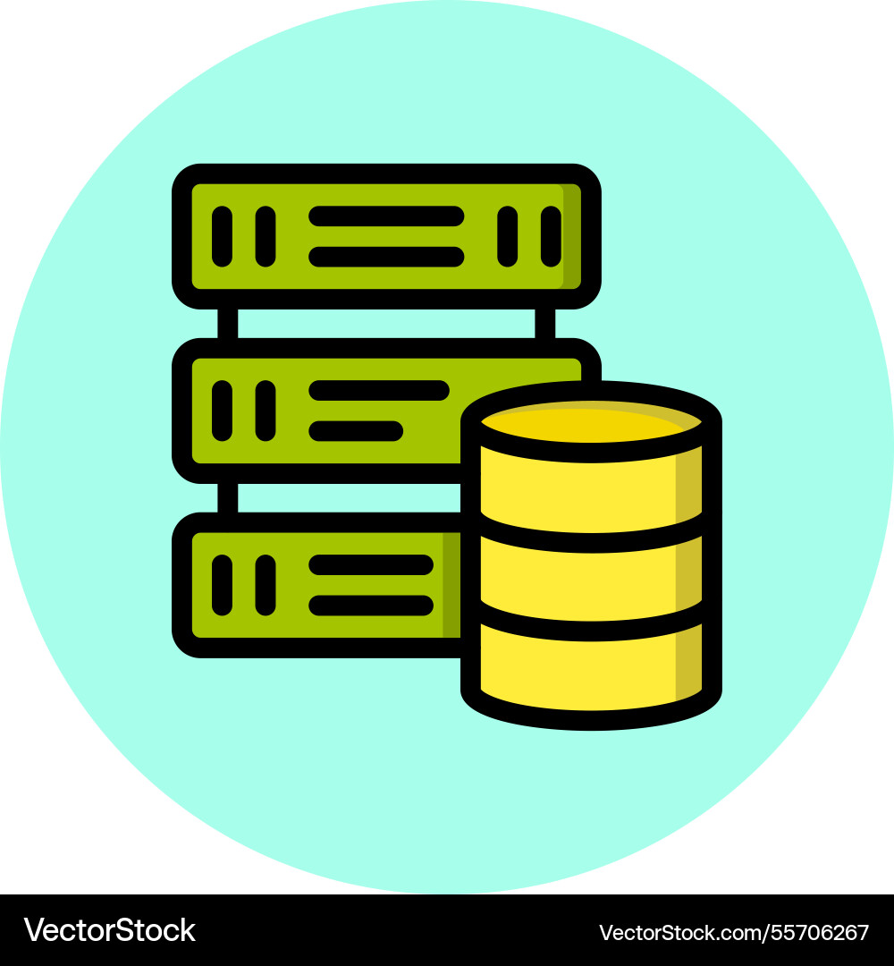 Data driven icon design vector image