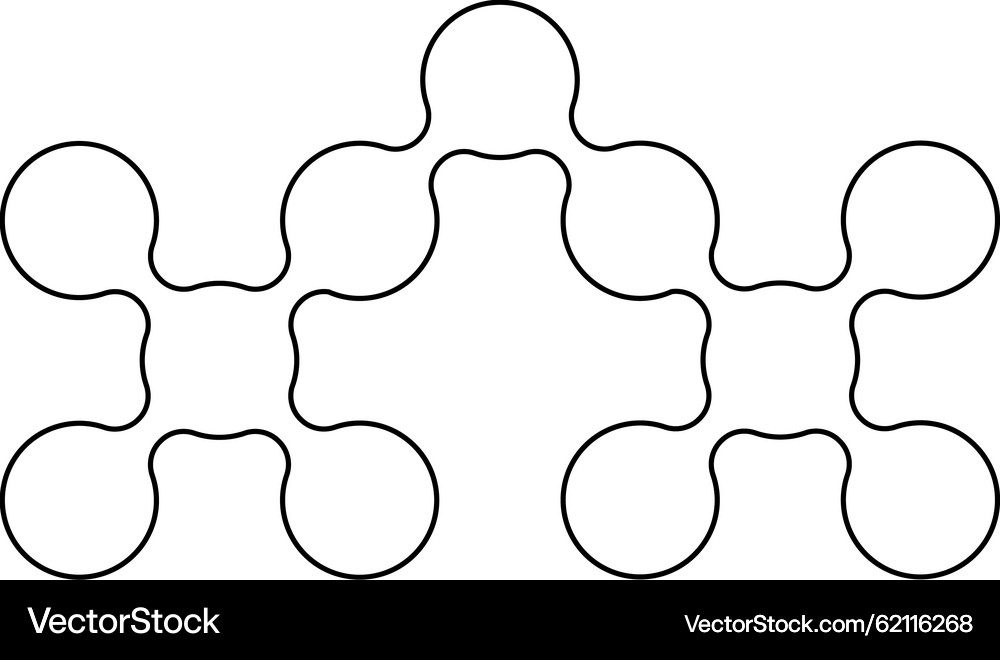 Connected Circle Framework – Royalty-Free Vector | VectorStock