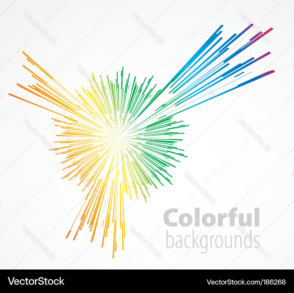 Dynamic Colorful Abstract Background vector image