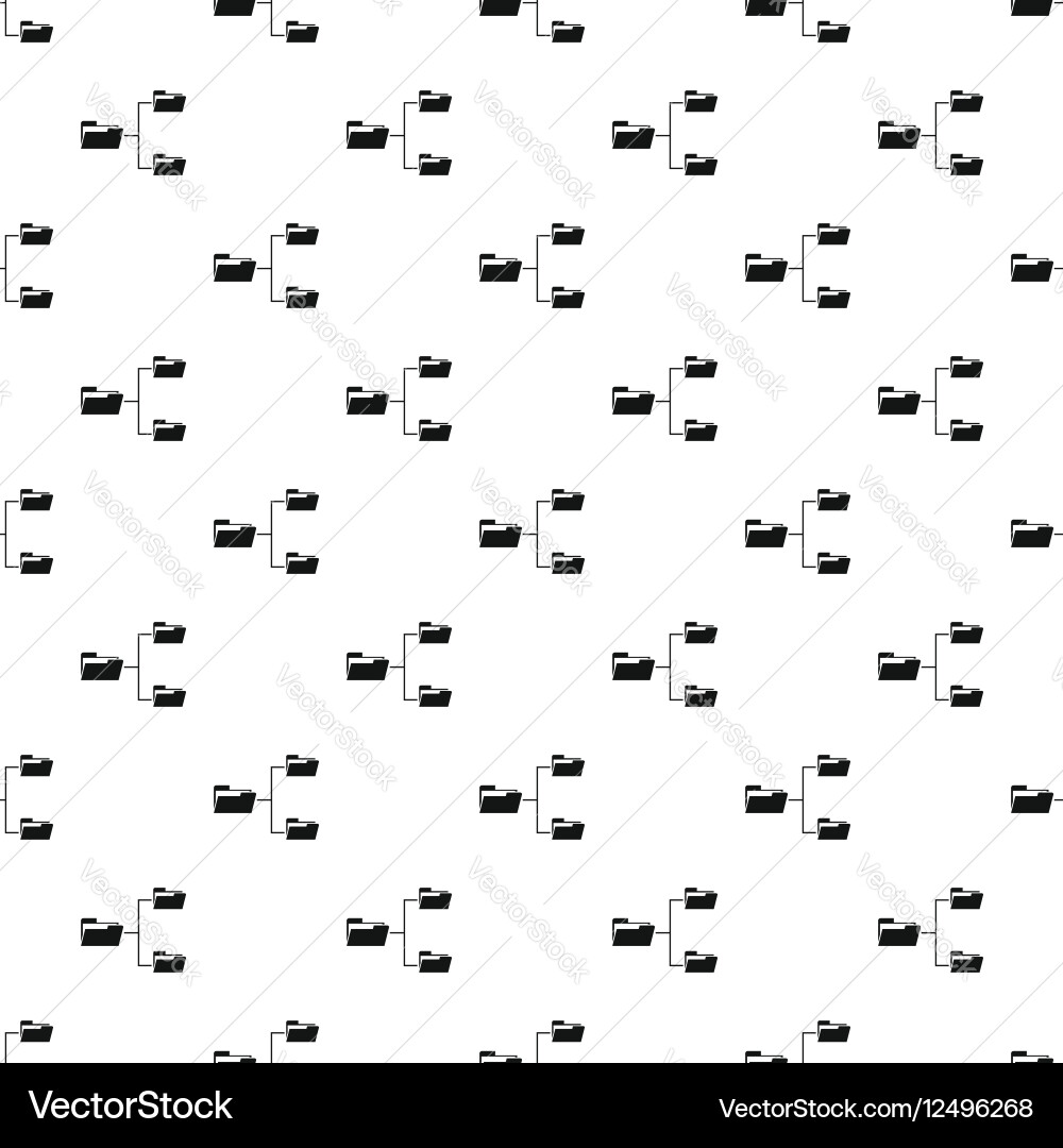 File system on computer pattern simple style Vector Image