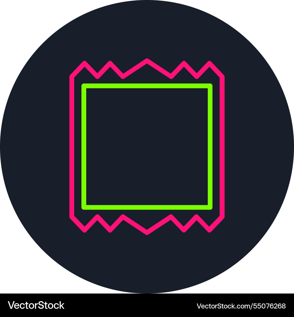 Frame line multi color icon Vector Image