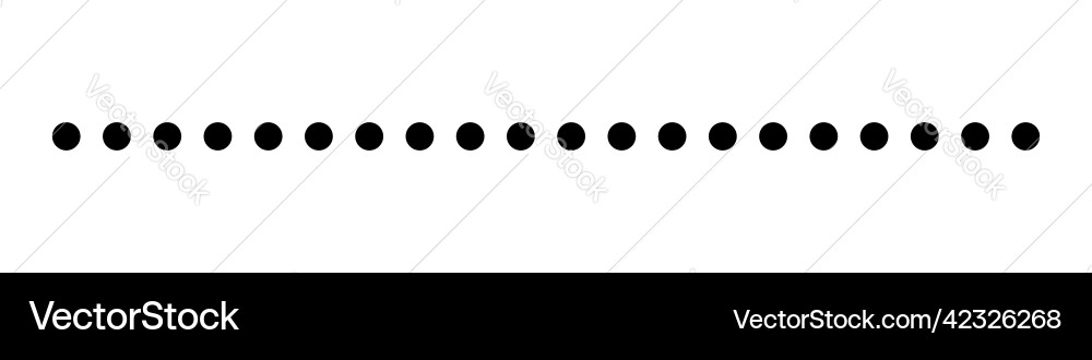 Horizontal Dot Line Pattern vector image