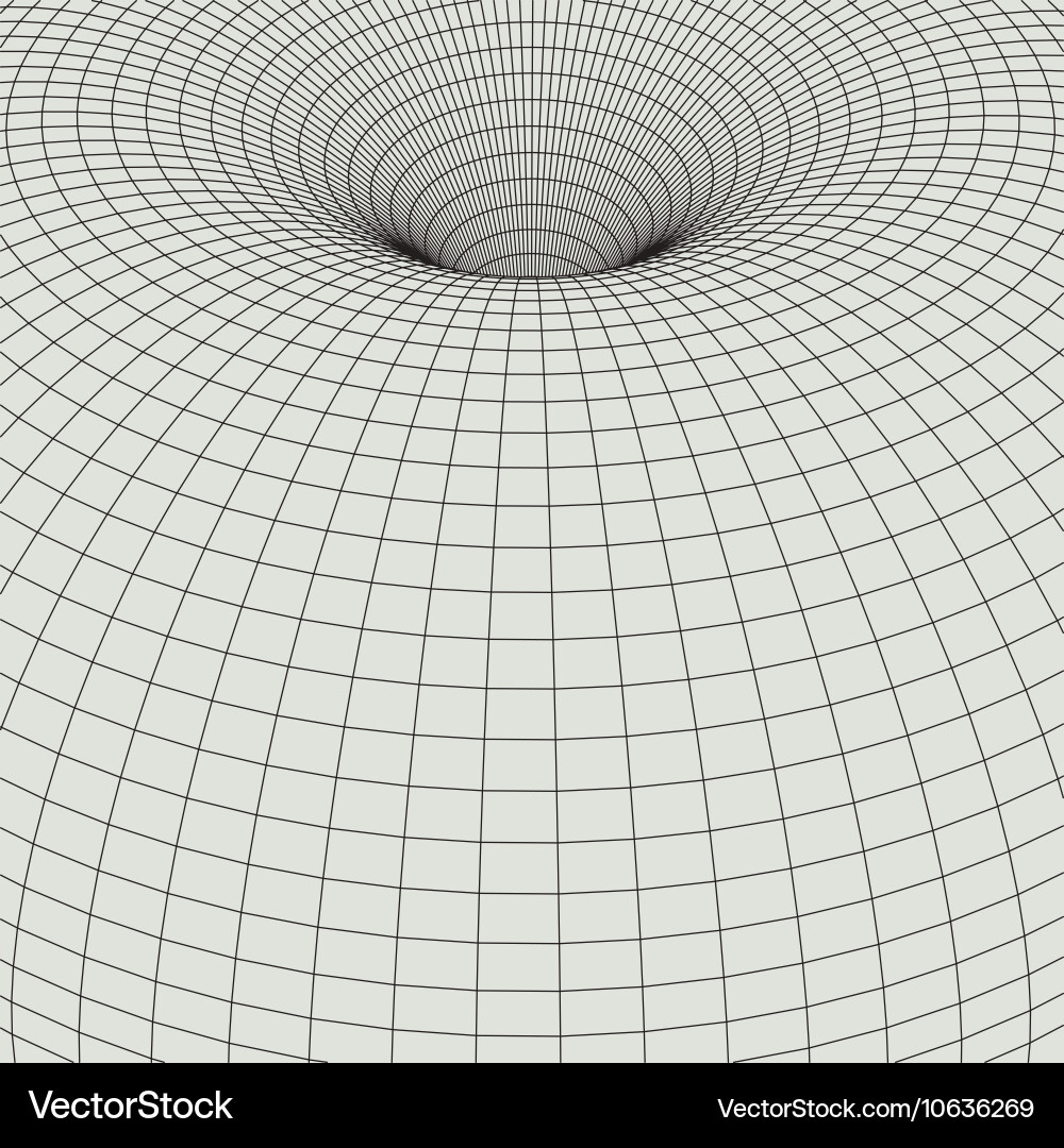 Abstract 3d illuminated distorted mesh sphere vector image