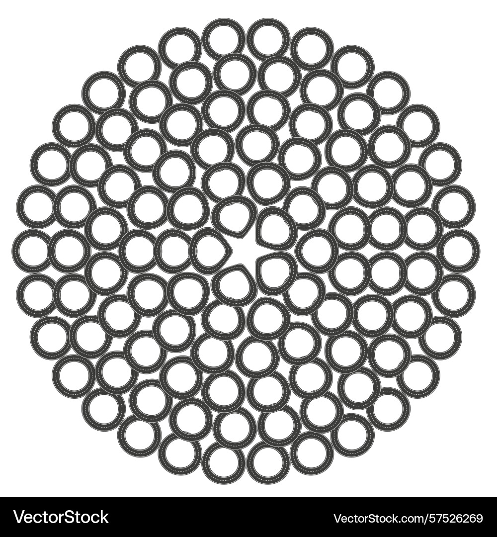 Concentric dot cluster dense bubble pattern Concentric dot cluster dense bubble pattern vector image