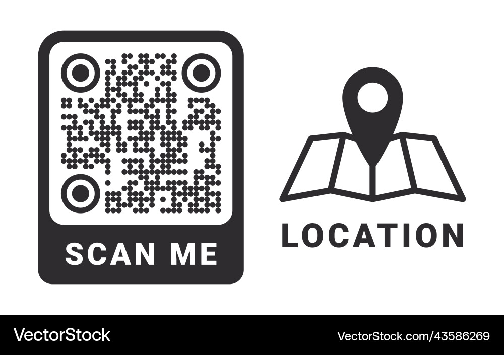 QR Code Scan Symbol vector image