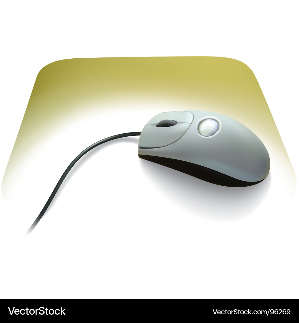 Realistic Computer Mouse vector image