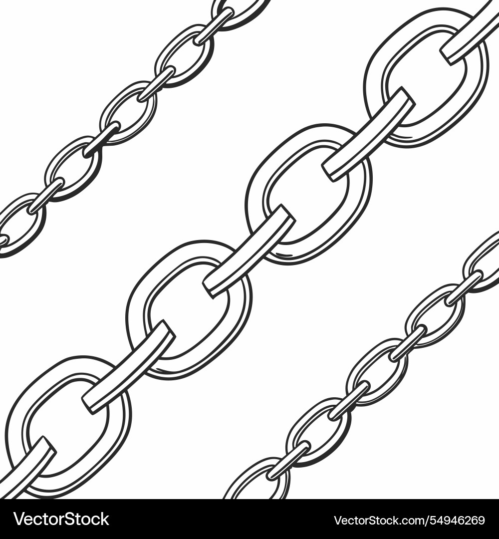 Seamless grid of linked chains for modern design Seamless grid of linked chains for modern design vector image