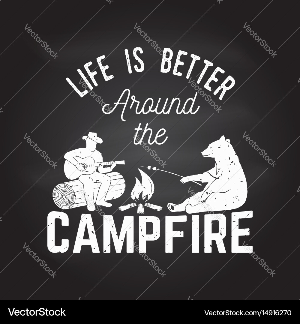 Campfire Vibes Vector Image
