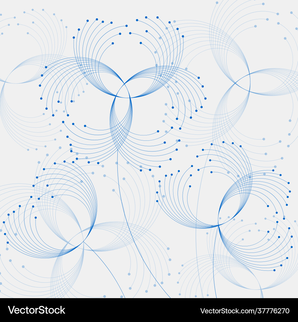 Connected Dots & Lines Abstract Pattern vector image